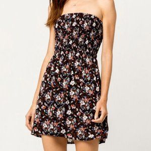 IVY & MAIN Floral Open Back Tube Dress